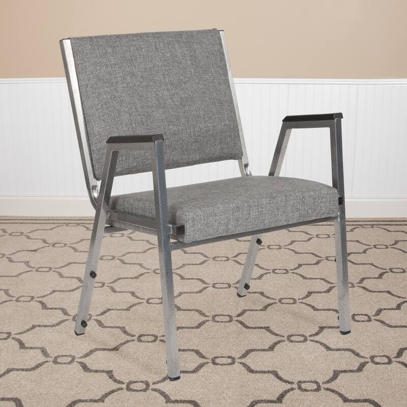 4 PK 1500 lb. Rated Antimicrobial Bariatric Reception Arm Chair