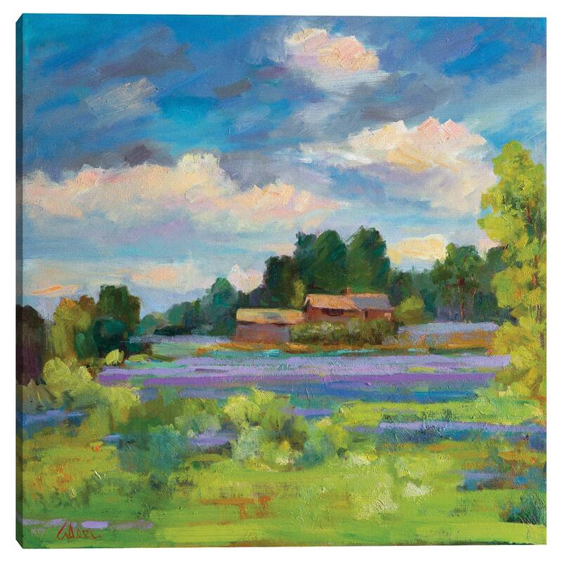 Lavender Countryside by Alexi Fine Canvas Art Print
