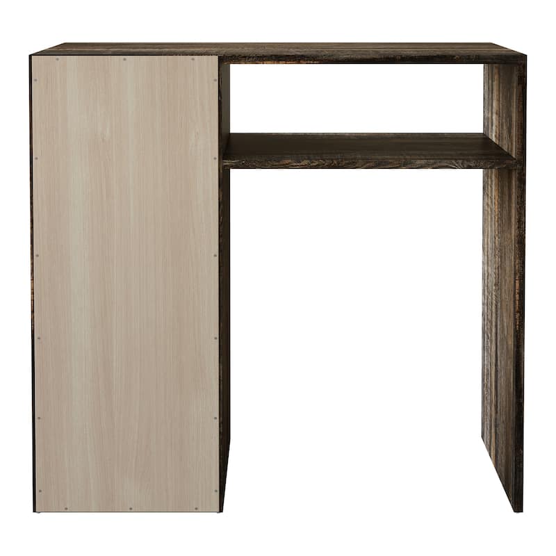 CraftPorch Classic Writing Table with Shelf Cabinet