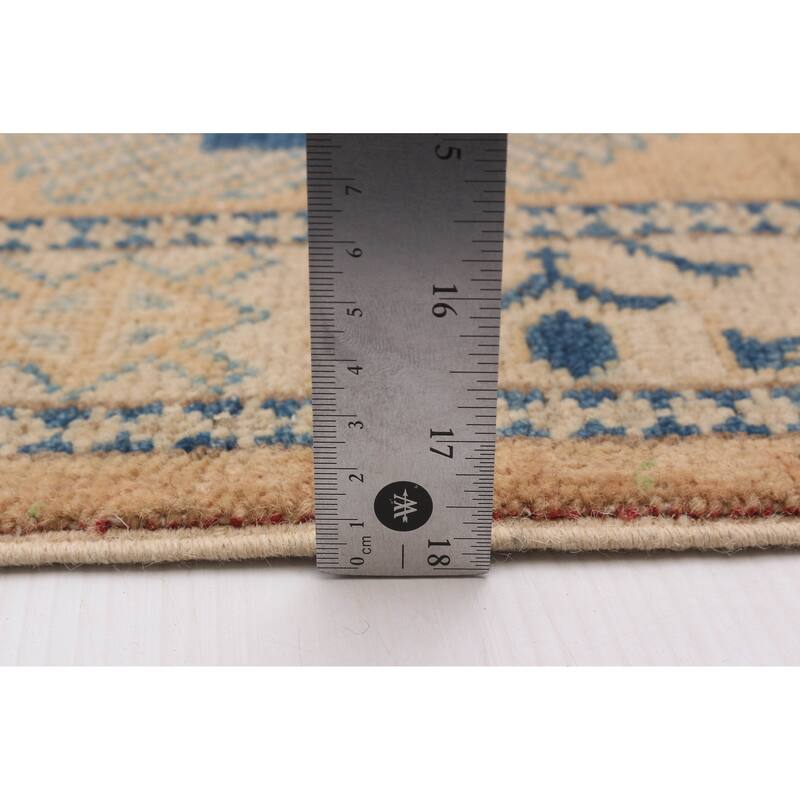 ECARPETGALLERY Hand-knotted Finest Ghazni Tan Wool Rug - 2'9 x 9'10