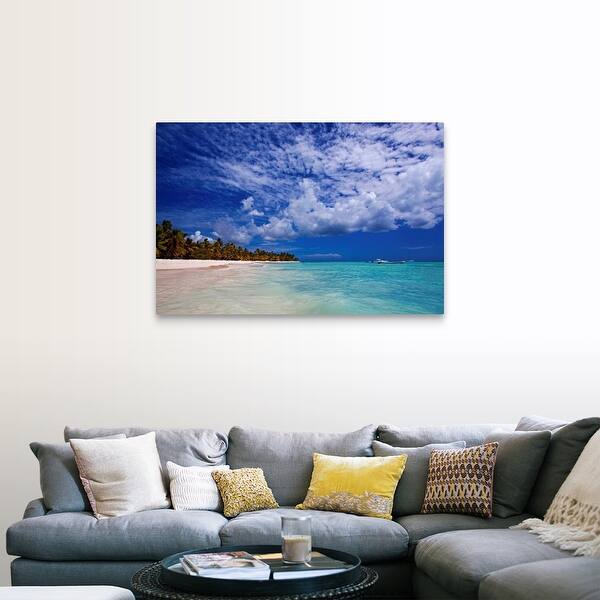 Beach Saona Island Dominican Republic Canvas Wall Art Overstock 16467552