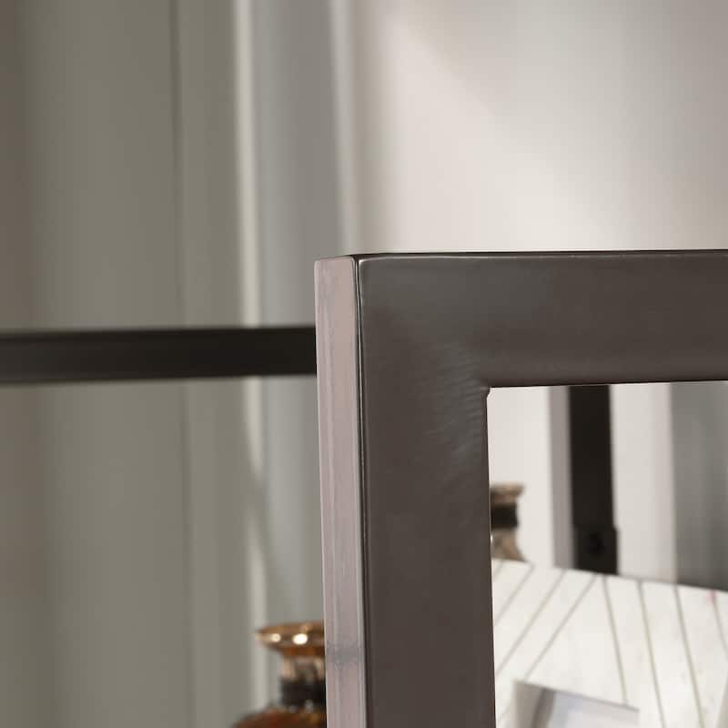 Wood Library Hutch with Modern Design, Brown - 31.50" W x 16.54" D x 42.28" H