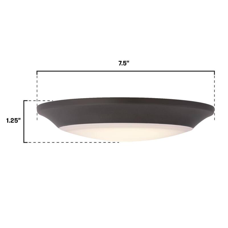 Westinghouse 7-3/8-Inch Dimmable ENERGY STAR LED Indoor/Outdoor Surface Mount Wet Location