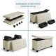 preview thumbnail 36 of 62, Nestl Storage 30-In Storage Ottoman Bench with Storage Bins for Bedroom - Folding Foot Rest Ottoman with Storage for Living Room