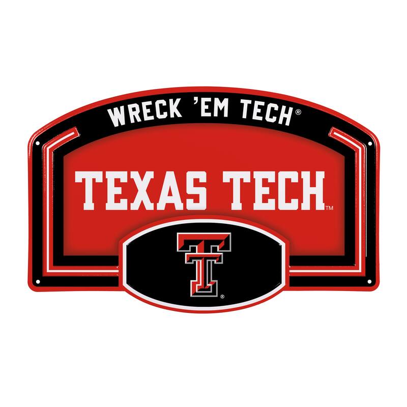Texas Tech University Embossed Steel Wall Sign, 11" x 17"