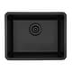 preview thumbnail 2 of 8, Lexicon Undermount Quartz 23 Inch Single Bowl Kitchen Sink Kit