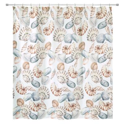 Shell Collage Shower Curtain