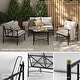 preview thumbnail 20 of 37, Mopio Odelia Patio Furniture, Outdoor Sectional Conversation Set