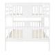 preview thumbnail 8 of 11, Full over Full Bunk Bed with Ladder for Bedroom, Guest Room Furniture