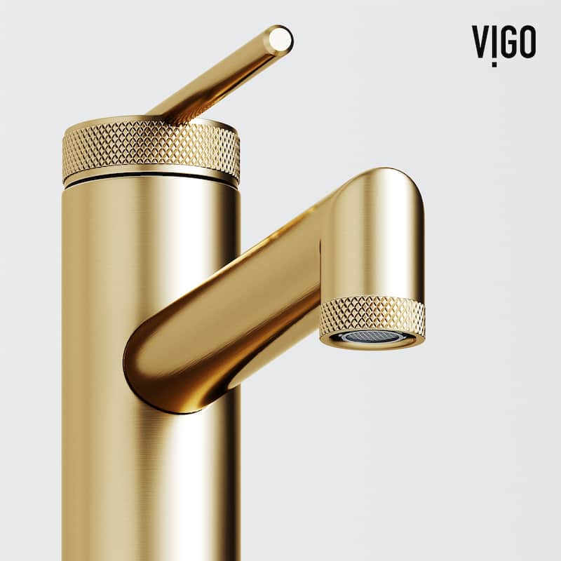 VIGO Sterling 11" H Single Handle Single Hole Bathroom Vessel Faucet