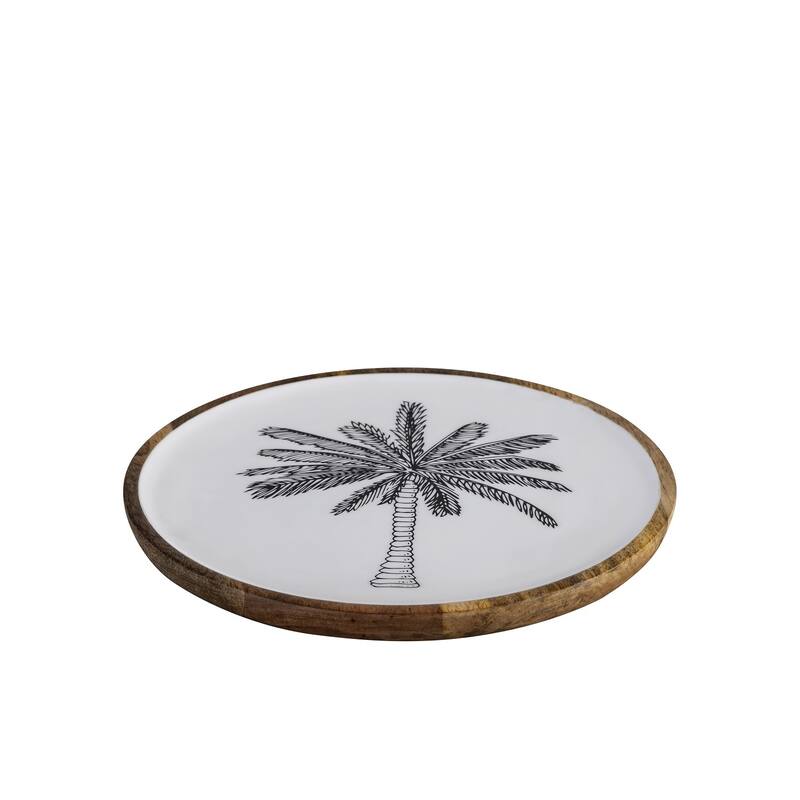 Mango Wood Plate w/Print