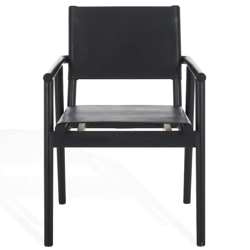 SAFAVIEH Couture Hutson Leather Dining Chair - 23"W x 24"D x 34"H