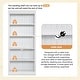 preview thumbnail 7 of 17, 83.4" Tall Wood Bookcase, 5-Tier Bookshelves with Adjustable Storage Shelves, Storage Shelves for Living Room,Home Office