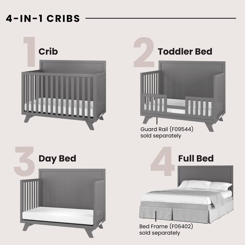 Soho 4-in-1 Flat Top Convertible Crib