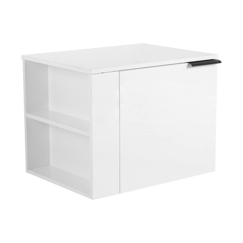 24" Oak Bathroom Vanity Cabinet with Generous Storage, Soft-Close Doors, and Easy Assembly (Sink Not Included)