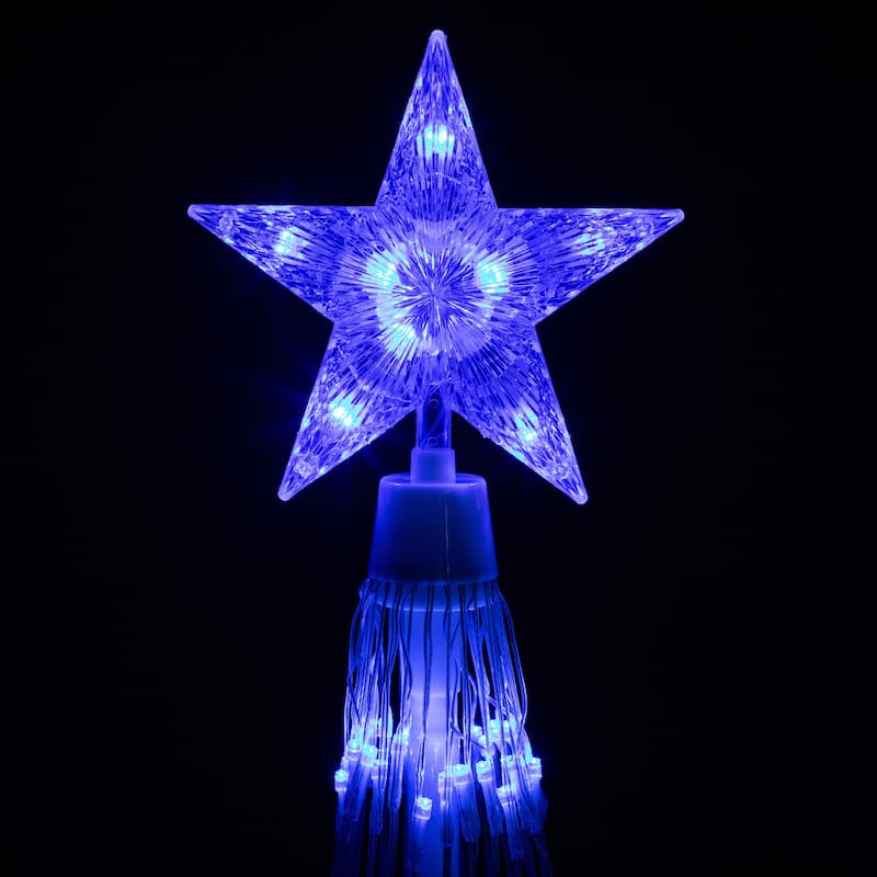 6' Blue LED Lighted Show Cone Christmas Tree Outdoor Decoration