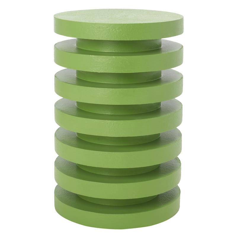 SAFAVIEH Harmanda Accent Table - 12" W x 12" D x 19" H - 12Wx12Dx19H - Green