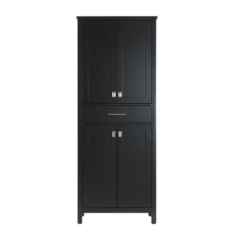 Quentin Bath Storage Cabinet (16-28 In.) - Black - 28"