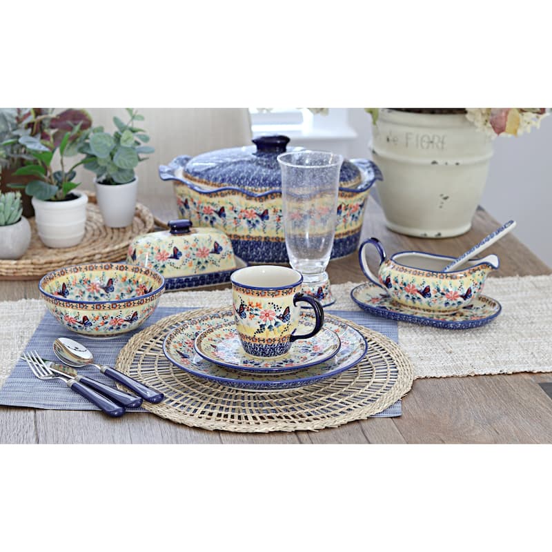 Blue Rose Polish Pottery Manufaktura Cereal Bowl