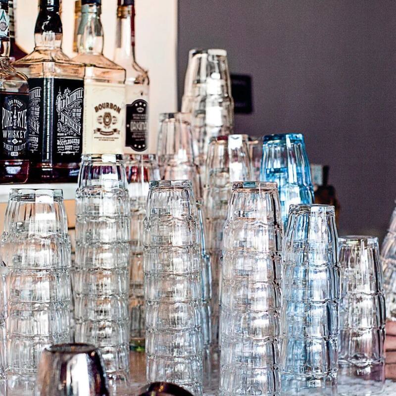 Bormioli Rocco Set of 6 Rock Bar Stackable DOF Glasses - 13.25 oz.