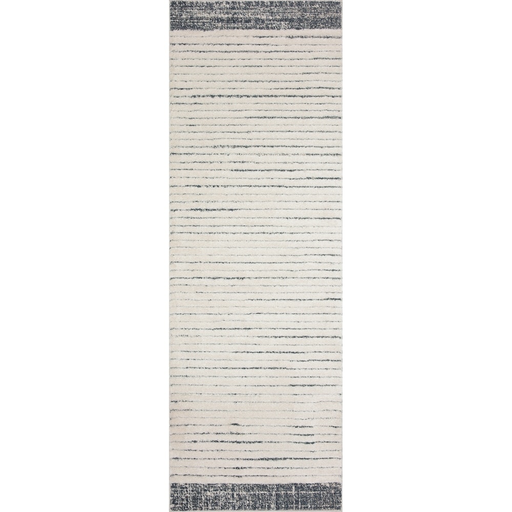 Alexander Home Vail Contemporary Stripe Area Rug