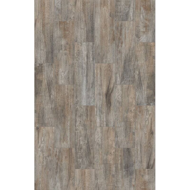 Shaw Olympia - 7" x 22" Rectangle Floor and Wall Tile - Wood Visual - - Ash