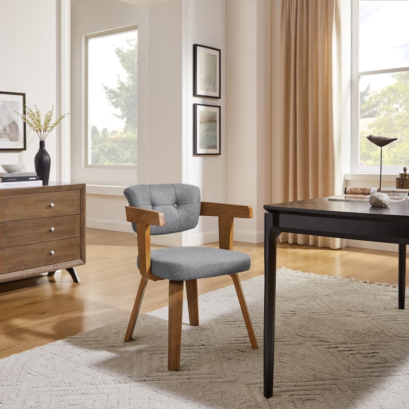 Art Leon Mid-century Modern Fabric Armchair