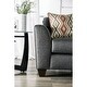 preview thumbnail 3 of 6, Coos Transitional Grey Chenille L-Shaped Upholstered Sectional by Furniture of America