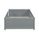 preview thumbnail 44 of 44, Twin size Floor Platform Bed with Built-in Book Storage Rack