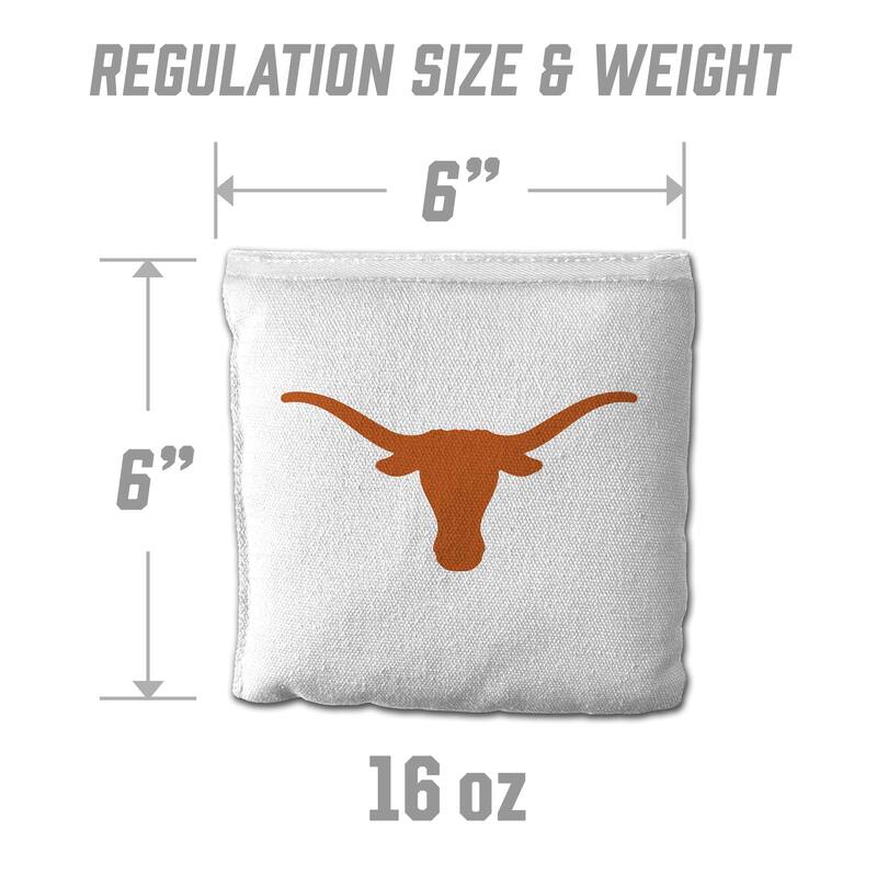 Texas Longhorns NCAA Dual Sided Pro Stop & Slide Cornhole Bags