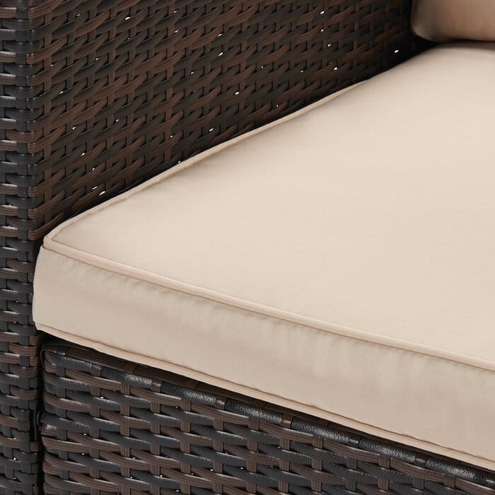 4-piece Wicker Patio Conversation Furniture Set