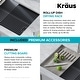 preview thumbnail 61 of 122, KRAUS Bellucci Workstation Undermount Granite Composite Kitchen Sink