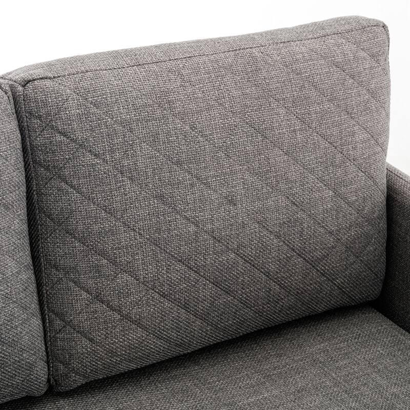 Modern Velvet Loveseat Couch with Pull Out Bed