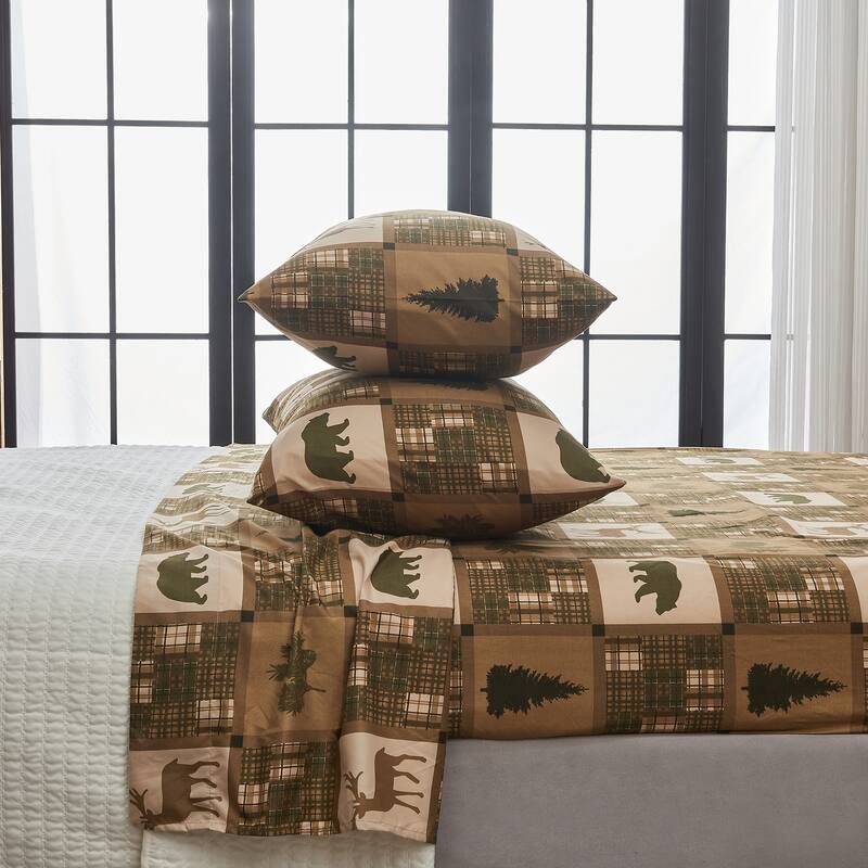Linery & Co. Ultra-Soft Lodge-Inspired Brushed Microfiber Sheet Set