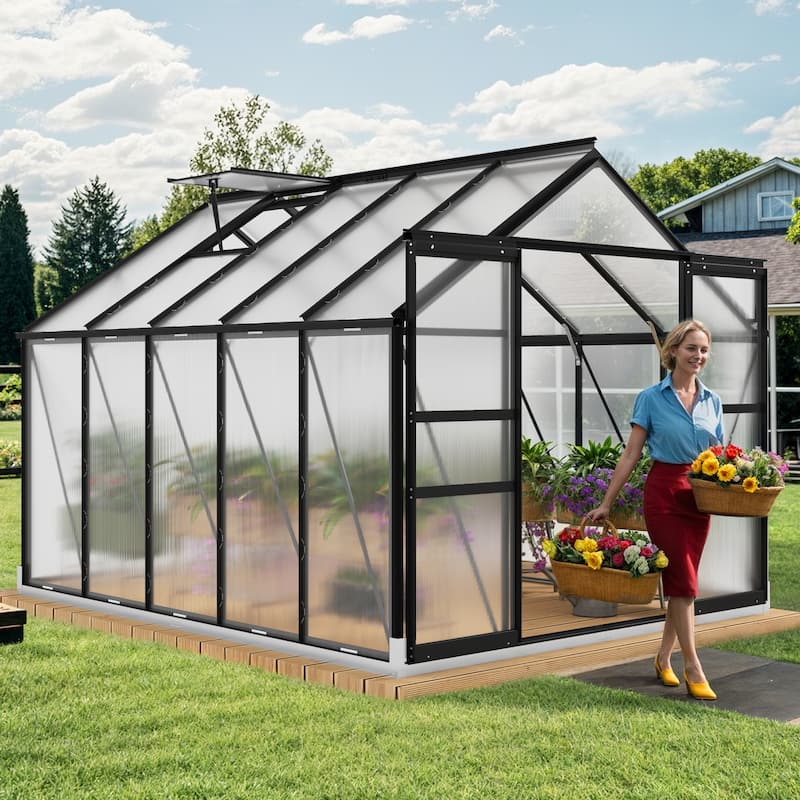 Moasis 8'/10' X 10'/12' Walk-in Hobby Greenhouse