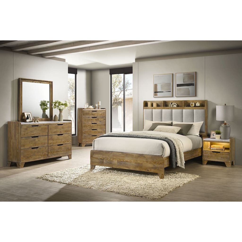 Henderson Bedroom Set Medium Oak