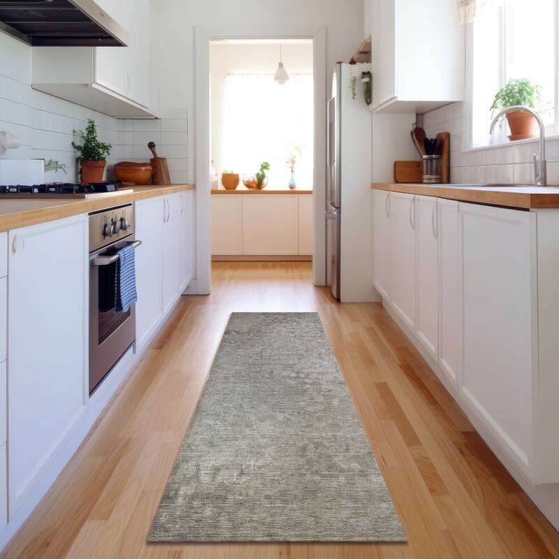 Premium Washable Super Soft Solid Imprints Mayfield Rug - Beige - 2' 3" x 7' 6" - Runner