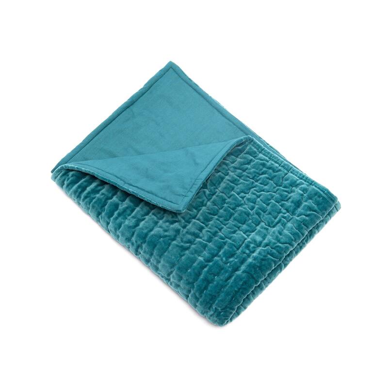 Ethan, Velvet, Teal, Quilt