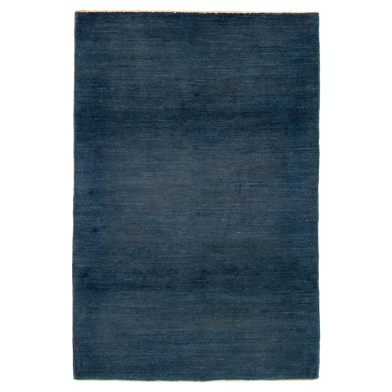 Pak Finest Gabbeh Navy Rug 4'0" x 6'1" - 4'0 x 6'1 - Navy - 4'0 x 6'1