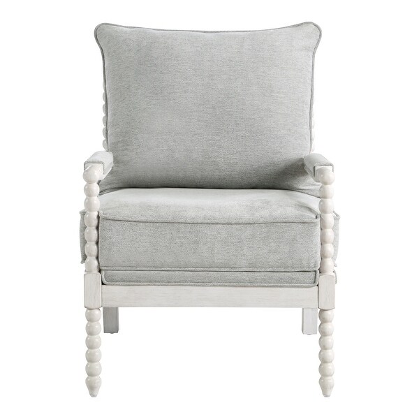 Kaylee Solid Wood Spindle Chair with Lightly Distressed Frame - On
