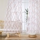 preview thumbnail 18 of 53, Deconovo Rod Pocket Pattern Sheer Curtains for Living Room Pair (2 Panels)