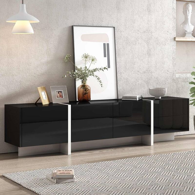 74.8'' Modern Style Contemporary Rectangle Design TV Stand