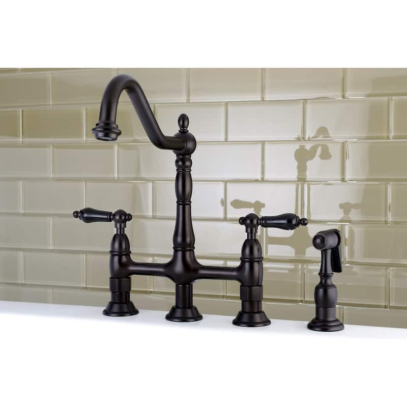 Kingston Brass Duchess 1.8 GPM Bridge Kitchen Faucet � Includes Side