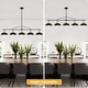 preview thumbnail 13 of 21, 4/5-Light Industrial Linear Bowl-shaped Chandelier Lighting over Kitchen Table