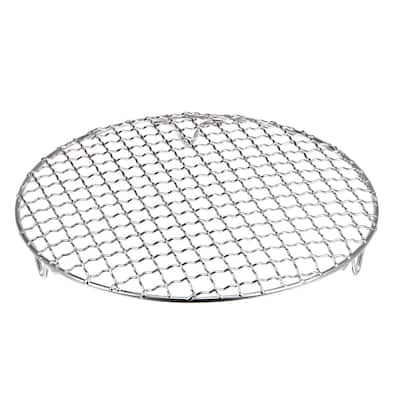 Round Cooking Rack 8.3-inch Stainless Steel Cross Wire Barbecue Grill with Legs