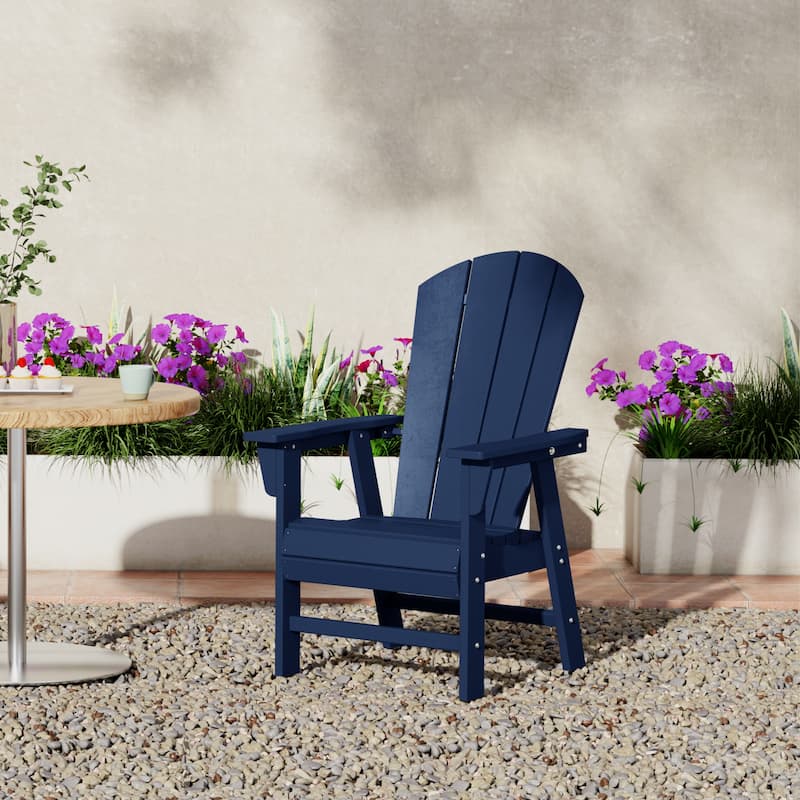 Laguna Hdpe All Weather Outdoor Patio Adirondack Dining Chair With Arms