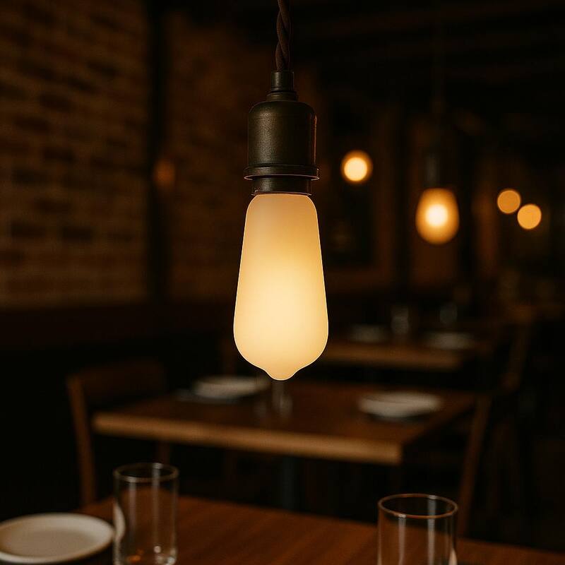 Festive Living LED ST19 + COB Bulb Indoor/Outdoor Covered Edison Bulbs, E26 Base - Velora Light - Large