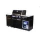 preview thumbnail 3 of 7, Mont Alpi MA-957FC 5-Burner 32-inch 63000 BTU Black Stainless Steel Compact Outdoor Kitchen Island Gas Grill + Fridge Cabinet
