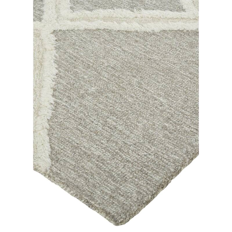 HomeRootsGeometric Modern Rectangle Area Rug - 180' X '144' X '0.5