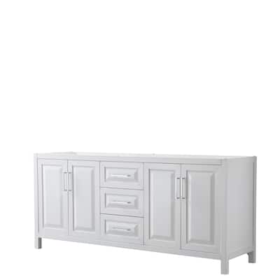 Daria 80-inch Double Vanity, No Top, No Mirror